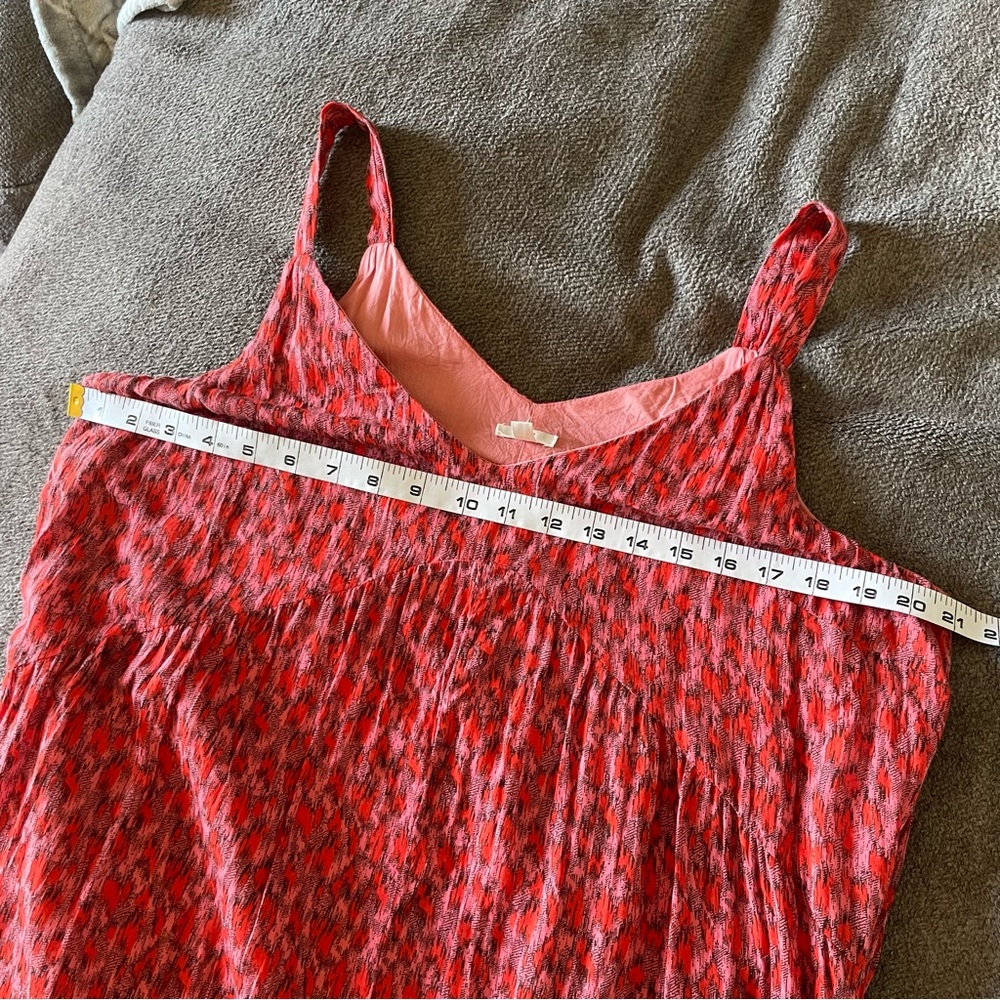 Joie 100% Cotton Bohemian Maxi Summer Sun Tank Dress Large - Picture 12 of 13